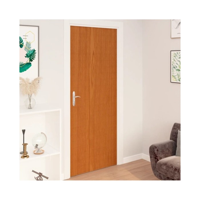 Films autoadhésifs pour portes 4 pcs Chêne clair 210x90 cm PVC