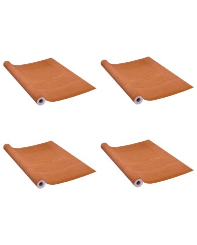 Films autoadhésifs pour portes 4 pcs Chêne clair 210x90 cm PVC