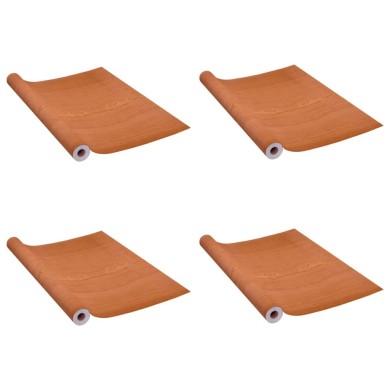Films autoadhésifs pour portes 4 pcs Chêne clair 210x90 cm PVC