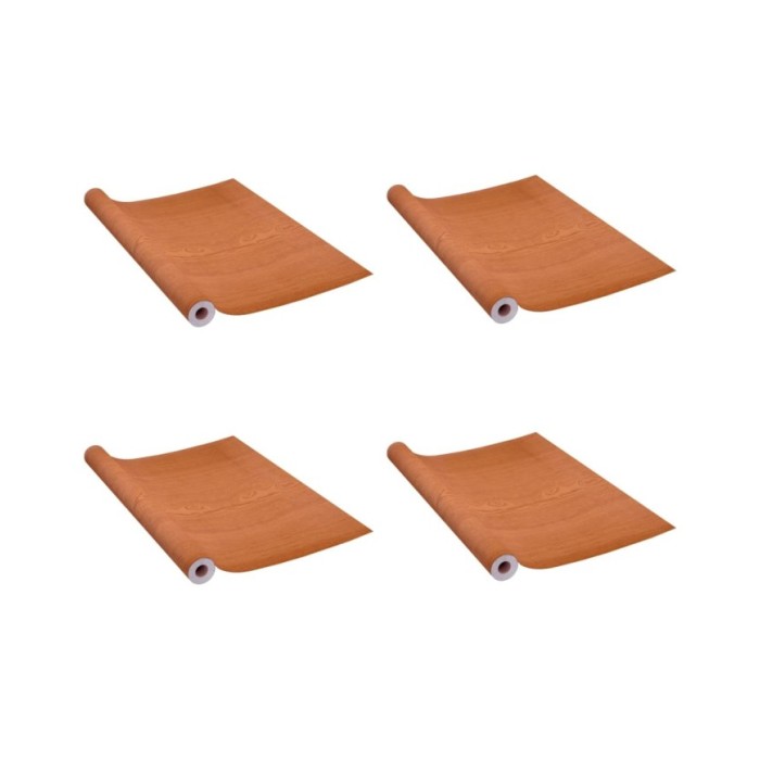 Films autoadhésifs pour portes 4 pcs Chêne clair 210x90 cm PVC