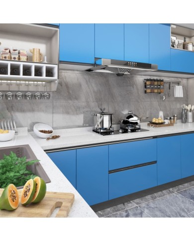 Films autoadhésifs pour meubles 2 pcs Azuré 500x90 cm PVC