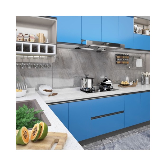 Films autoadhésifs pour meubles 2 pcs Azuré 500x90 cm PVC