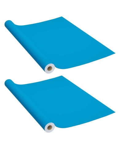 Films autoadhésifs pour meubles 2 pcs Azuré 500x90 cm PVC