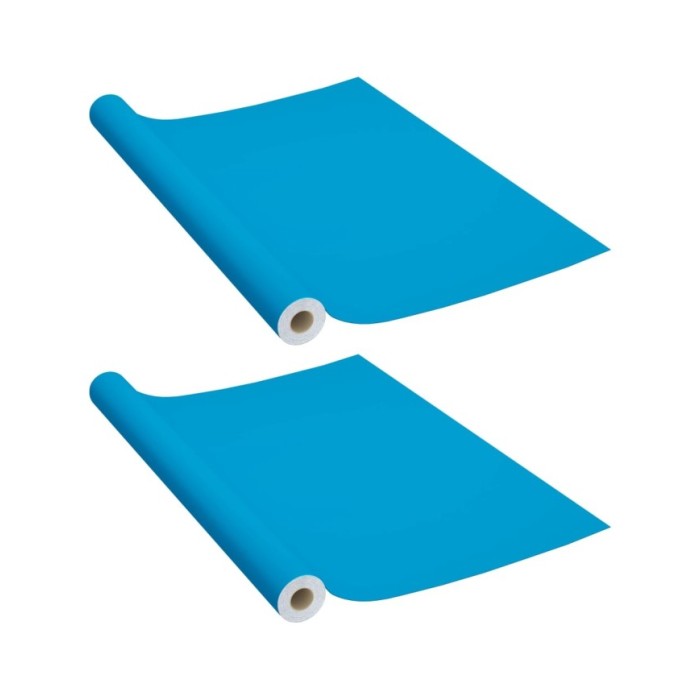 Films autoadhésifs pour meubles 2 pcs Azuré 500x90 cm PVC