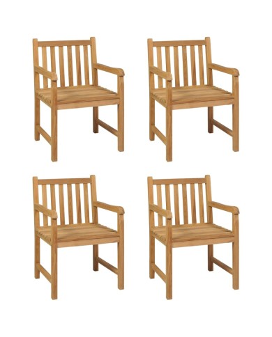 Ensemble de salle à manger de jardin 5 pcs Bois de teck solide