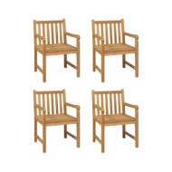 Ensemble de salle à manger de jardin 5 pcs Bois de teck solide
