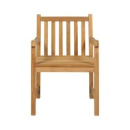 Ensemble de salle à manger de jardin 5 pcs Bois de teck solide