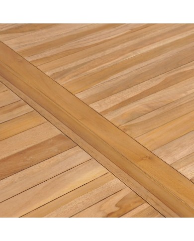Ensemble de salle à manger de jardin 5 pcs Bois de teck solide