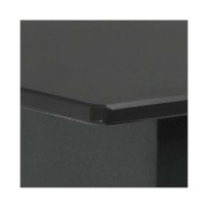 Ensemble de salle à manger de jardin 5 pcs Noir