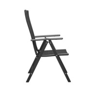 Ensemble de salle à manger de jardin 5 pcs Noir