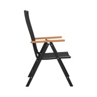 Ensemble de salle à manger de jardin 9 pcs Noir et marron