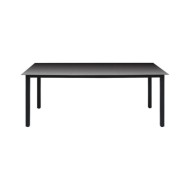 Ensemble de salle à manger de jardin 9 pcs Noir et marron