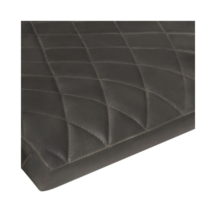 Chaises de salle à manger cantilever 4 pcs Gris Cuir véritable