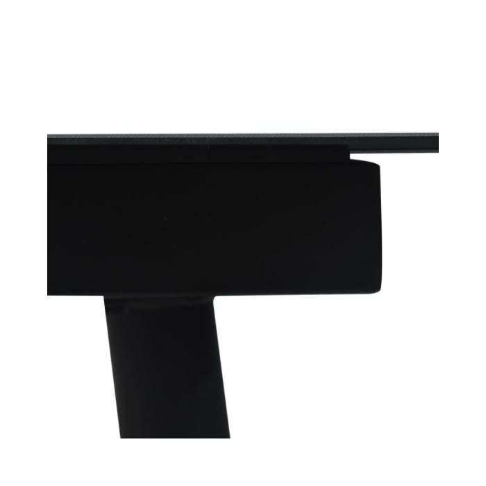 Ensemble à dîner d'extérieur 5 pcs Rotin PVC Noir