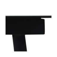 Ensemble à dîner d'extérieur 5 pcs Rotin PVC Noir