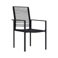Ensemble de salle à manger de jardin 3 pcs