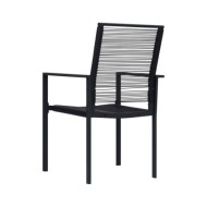 Ensemble de salle à manger de jardin 3 pcs