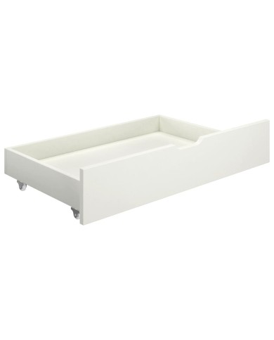Cadre de lit avec 4 tiroirs Blanc Bois de pin massif 160x200 cm