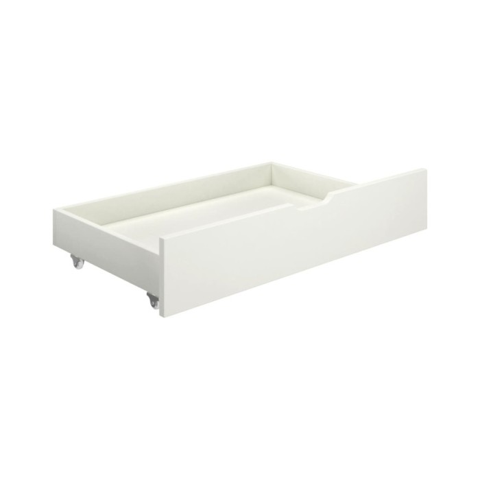 Cadre de lit avec 4 tiroirs Blanc Bois de pin massif 160x200 cm