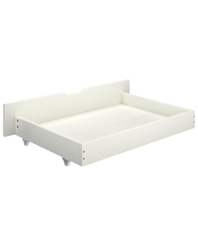 Cadre de lit avec 4 tiroirs Blanc Pin massif 160x200 cm