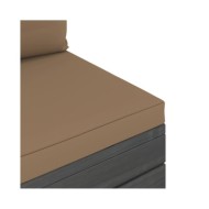 Salon palette de jardin 5 pcs avec coussins Bois de pin massif