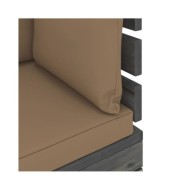 Salon palette de jardin 5 pcs avec coussins Bois de pin massif