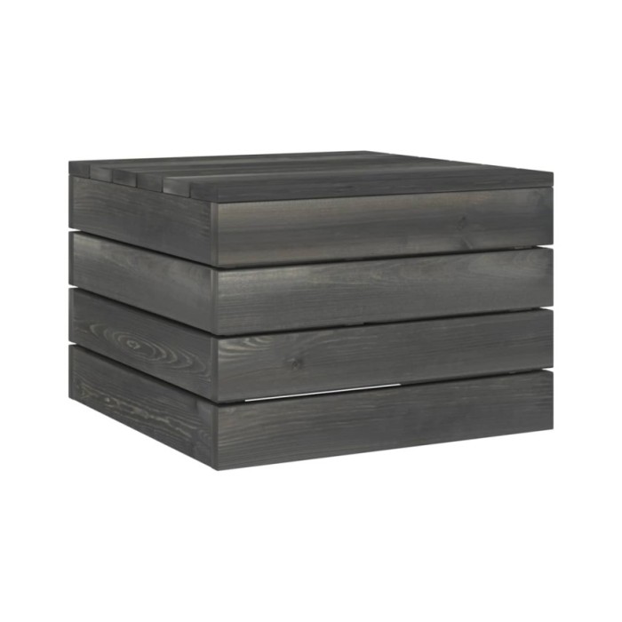 Salon palette de jardin 5 pcs avec coussins Bois de pin massif