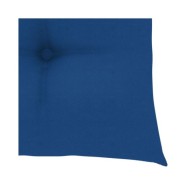 Chaises de jardin avec coussins bleu 2 pcs Bois de teck massif