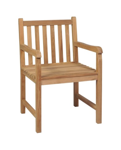 Chaises de jardin 2 pcs avec coussins bleu Bois de teck massif
