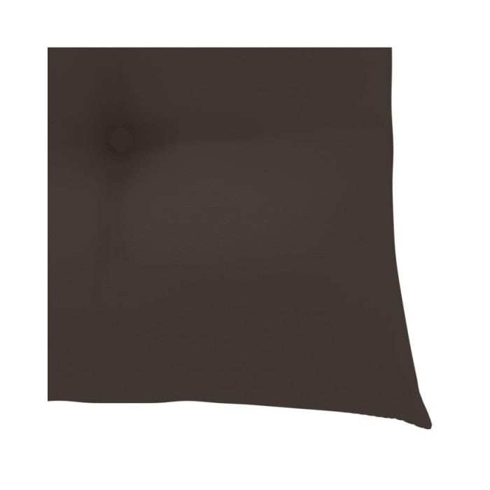 Chaises de jardin 2 pcs avec coussins taupe Bois de teck massif