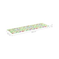Chaise longue à bascule avec coussin Bois de teck solide