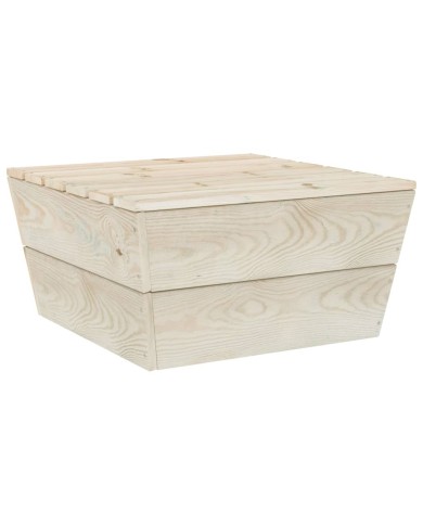 Salon de jardin palette 5 pcs avec coussins Épicéa imprégné
