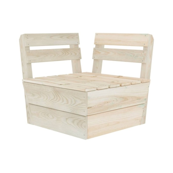 Salon de jardin palette 5 pcs Bois d'épicéa imprégné