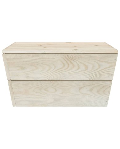 Salon de jardin palette 5 pcs Bois d'épicéa imprégné