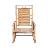 Chaise à bascule avec coussin Bambou