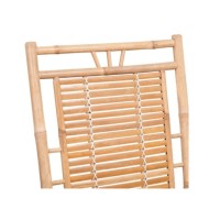 Chaise à bascule avec coussin Bambou