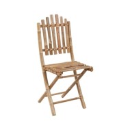 Mobilier à dîner d'extérieur pliable 5 pcs avec coussins Bambou