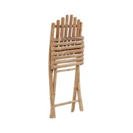 Mobilier à dîner d'extérieur pliable 5 pcs avec coussins Bambou