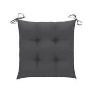 Mobilier à dîner d'extérieur pliable 5 pcs avec coussins Bambou