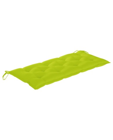 Banc de jardin avec coussin 120 cm Bois d'acacia massif