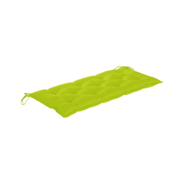 Banc de jardin avec coussin 120 cm Bois d'acacia massif