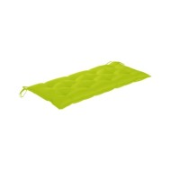 Banc de jardin avec coussin 120 cm Bois d'acacia massif