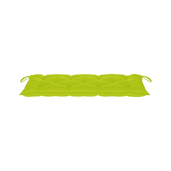 Banc de jardin avec coussin 120 cm Bois d'acacia massif