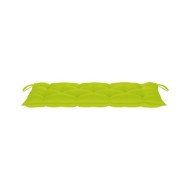 Banc de jardin avec coussin 120 cm Bois d'acacia massif