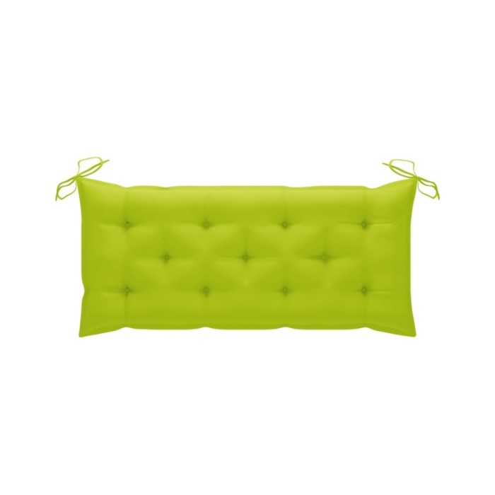 Banc de jardin avec coussin 120 cm Bois d'acacia massif