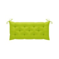Banc de jardin avec coussin 120 cm Bois d'acacia massif