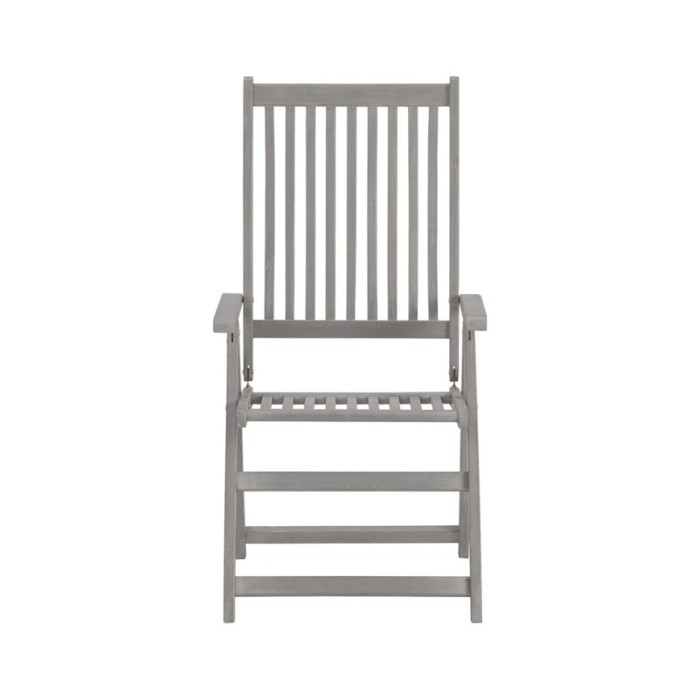 Chaises inclinables de jardin 3 pcs avec coussins Bois d'acacia