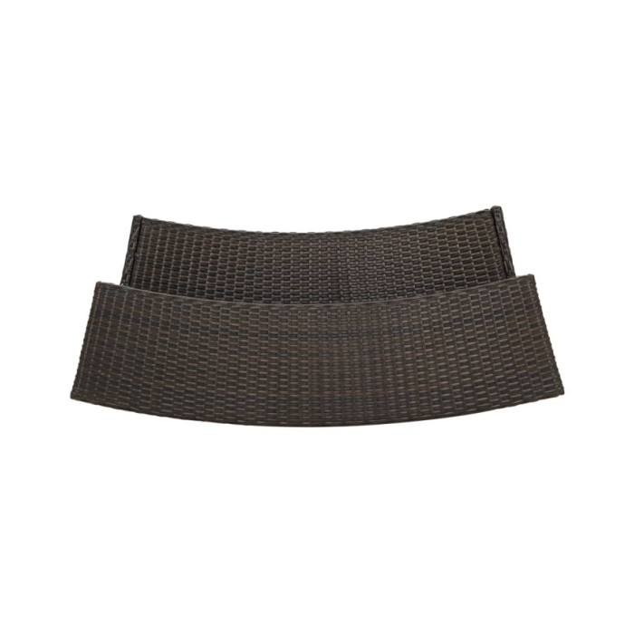 Ensemble de bar de jardin 3 pcs Marron