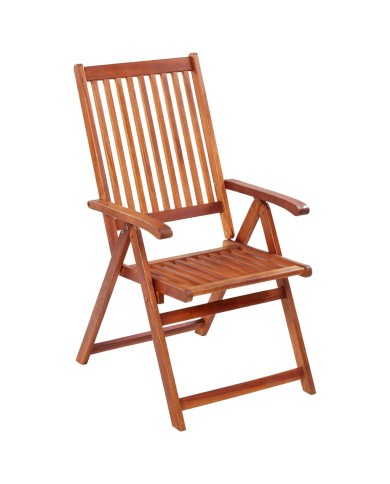 Chaises pliables de jardin 4 pcs Bois d'acacia solide 