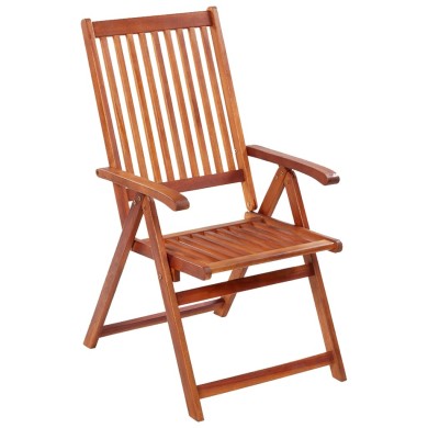 Chaises pliables de jardin 4 pcs Bois d'acacia solide 
